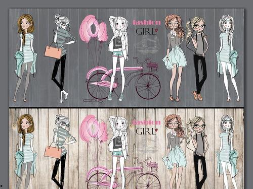 萝莉时尚少女背景,潮流界的青春代言人